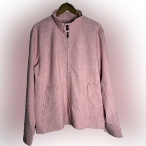 NWOT Lightweight Stand Collar Shirt Jacket in Dusty Pink